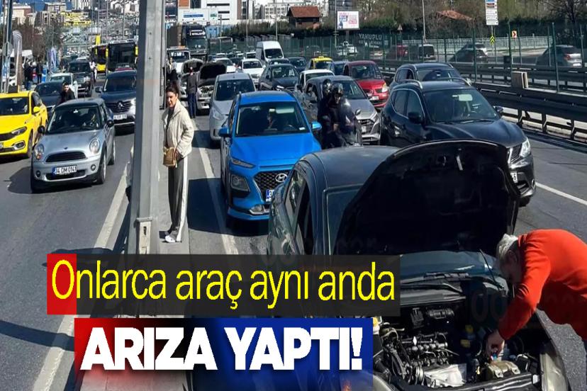 Onlarca araç aynı anda arıza yaptı!