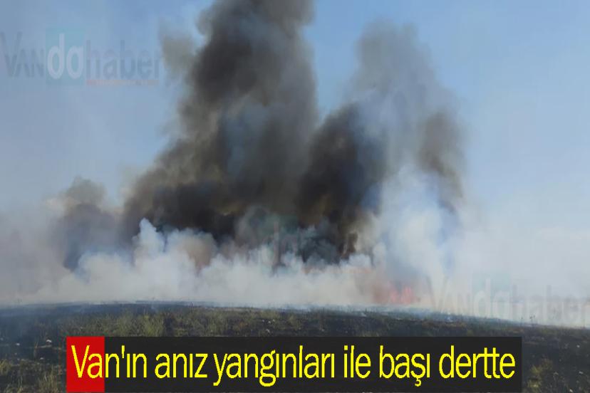 Van'ın anız yangınları ile başı dertte