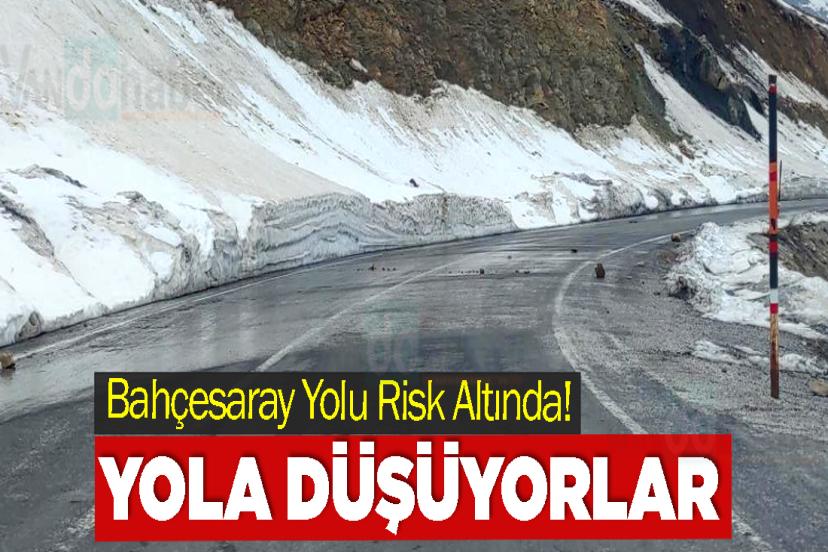 Bahçesaray Yolu Risk Altında! Yola Düşüyorlar