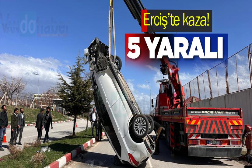 Erciş’te kaza! 5 yaralı