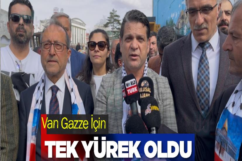Van Gazze İçin Tek Yürek Oldu