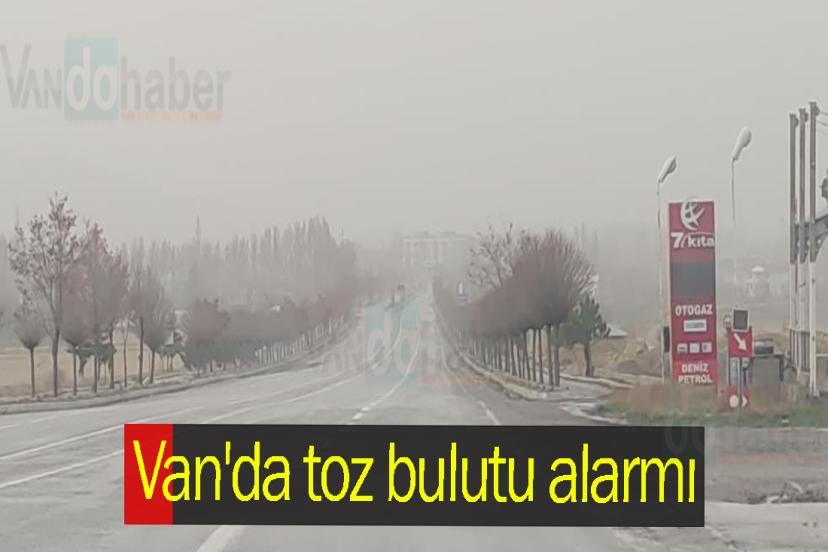 Van'da toz bulutu alarmı