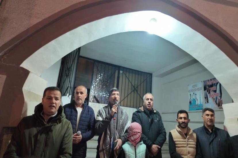 Erciş’te Gazze için destek tekbirleri getirildi