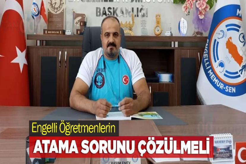Başkan Emek:" Engelli Öğretmenlerin Atama Sorunu Çözülmeli"