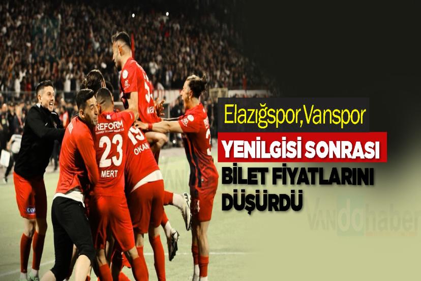 Elazığspor,Vanspor yenilgisinin ardından bilet fiyatlarını düşürdü