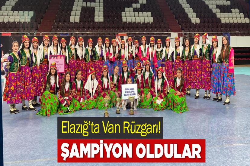 Elazığ’ta Van Rüzgarı! Şampiyon Oldular