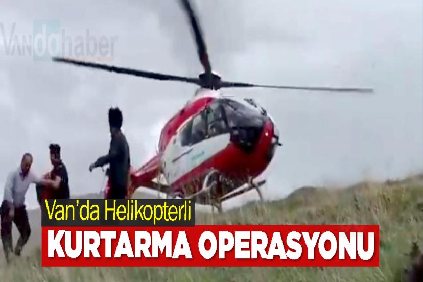 Van’da Helikopterli Kurtarma Operasyonu
