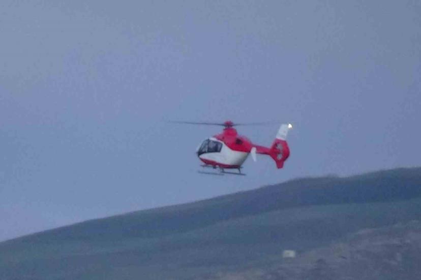 Ambulans helikopter 10 günlük bebek için havalandı