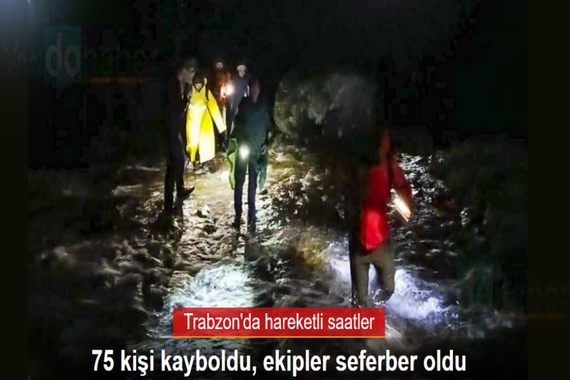 75 kişilik grup kayboldu! Ekipler harekete geçti