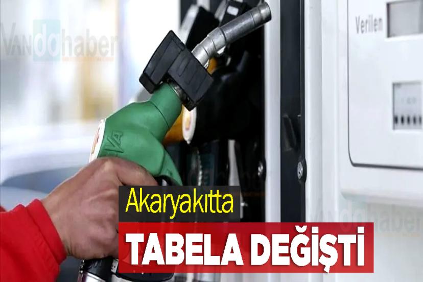 Akaryakıtta tabela değişti