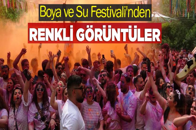 Boya ve Su Festivali'nden renkli görüntüler