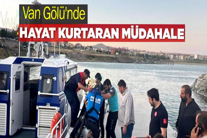 Van Gölü'nde Hayat Kurtaran Müdahale
