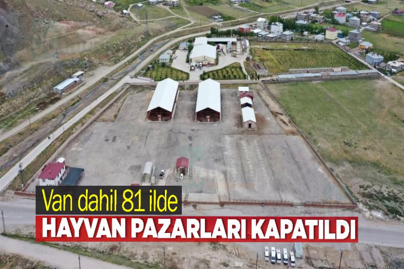 Van dahil 81 ilde hayvan pazarları kapatıldı