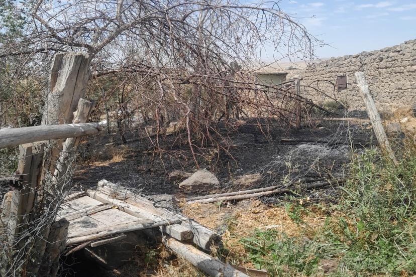 Başkale’de korkutan yangın