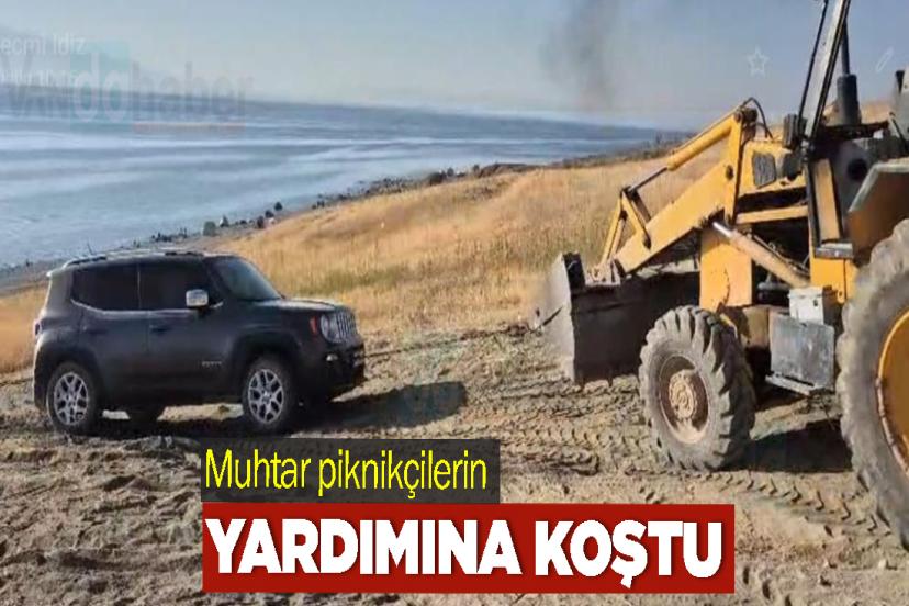 Muhtar piknikçilerin yardımına koştu