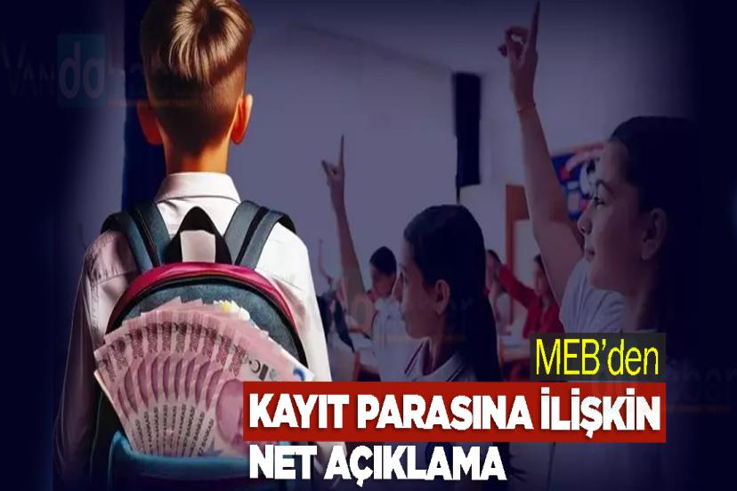 MEB’den Kayıt Parasına İlişkin net açıklama