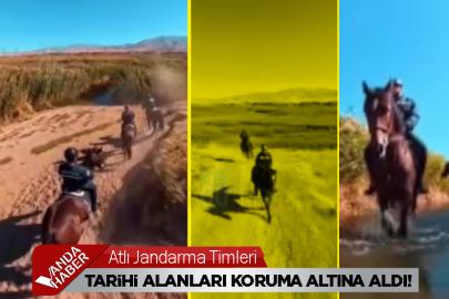 Atlı Jandarma Timleri Tarihi Alanları Koruma Altına Aldı!