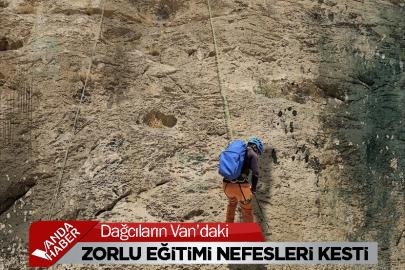 Dağcıların Van’da Zorlu Eğitimi Nefesleri Kesti