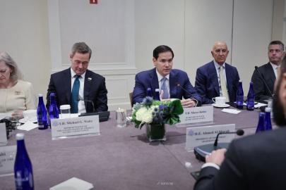 Suriye Devlet Başkanı eş-Şara, ABD Dışişleri Bakanı Rubio ile bir araya geldi