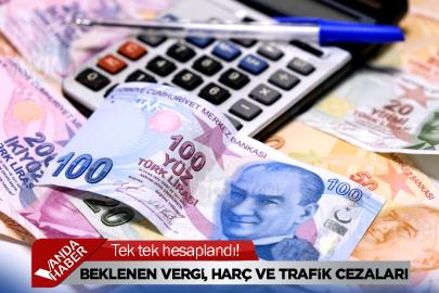 Tek tek hesaplandı! İşte 2026'da beklenen vergi, harç ve trafik cezaları