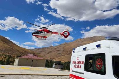 60 yaşındaki kalp hastası helikopter ambulansla Van’a sevk edildi