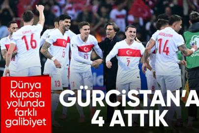 A Milli Futbol Takımı, Gürcistan'a 4 attı!
