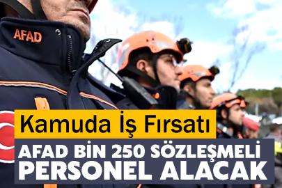 Kamuda İş Fırsatı: AFAD bin 250 sözleşmeli personel alacak