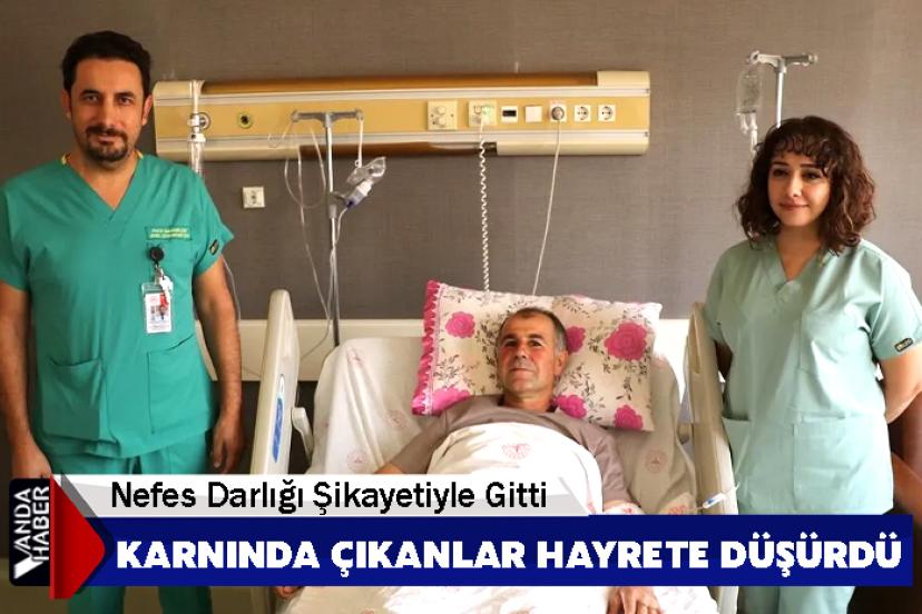 Nefes Darlığı Şikayetiyle Gitti, Karnında Çıkanlar Hayrete Üşürdü