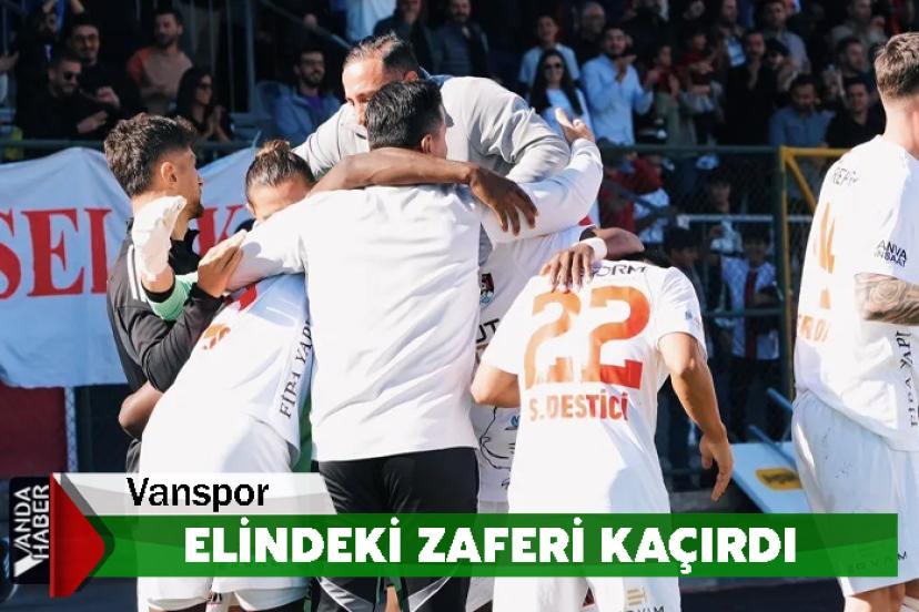 Vanspor Elindeki Zaferi Kaçırdı