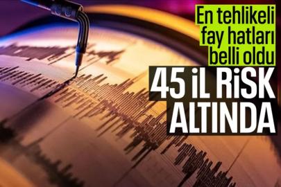 Türkiye'de 45 il risk altında!