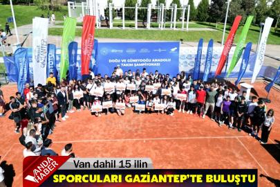 Van dahil 15 ilin Sporcuları Gaziantep’te Buluştu