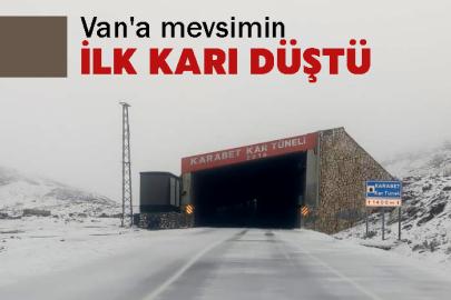 Van'a mevsimin ilk karı düştü