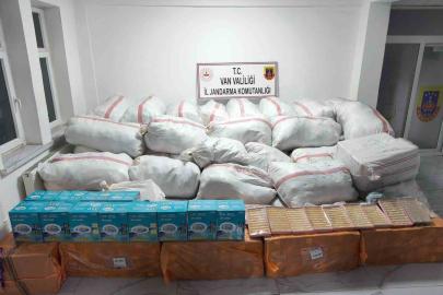 Van’da 4 buçuk milyon TL değerinde kaçak eşya ve malzeme ele geçirildi