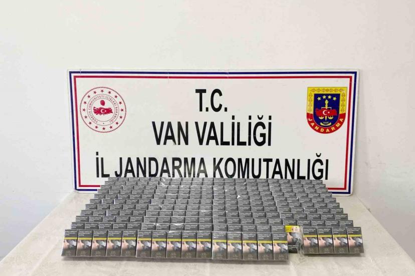 Van’da bin 470 paket kaçak sigara ele geçirildi