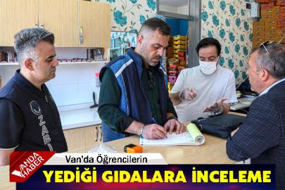Van'da Öğrencilerin Yediği Gıdalara İnceleme