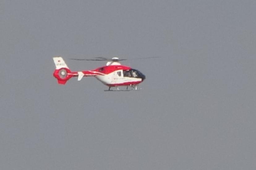 Van’dan Gaziantep’e helikopter ambulansla hasta nakli