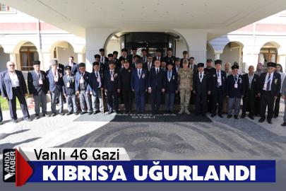 Vanlı 46 Gazi Kıbrıs’a Uğurlandı