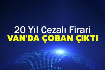20 Yıl Cezalı Firari Van'da Çoban çıktı