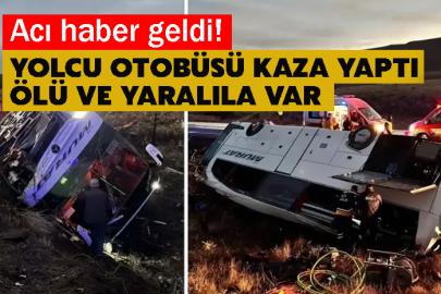 Acı haber geldi! Yolcu otobüsü kaza yaptı