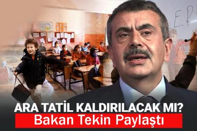 Bakan Tekin Paylaştı: