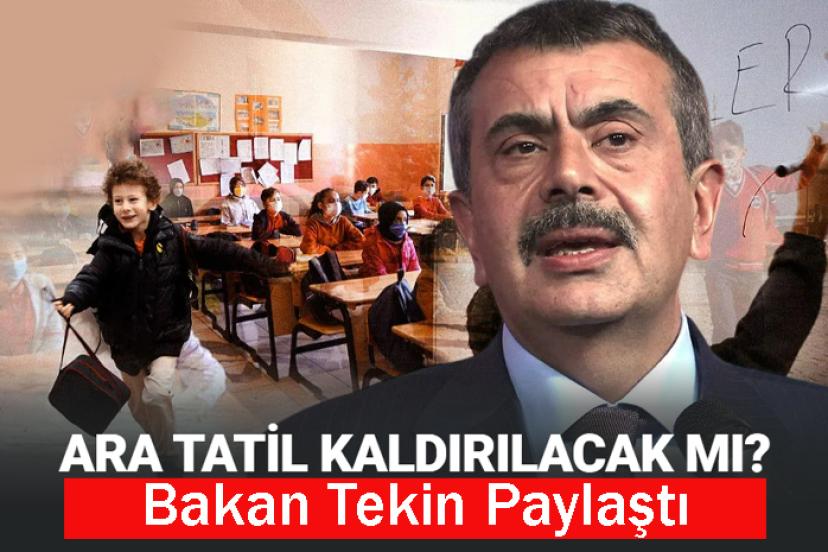 Bakan Tekin Paylaştı: