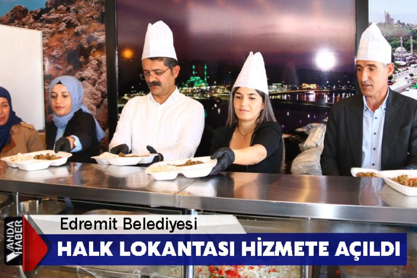 Edremit Belediyesi halk lokantası hizmete açıldı
