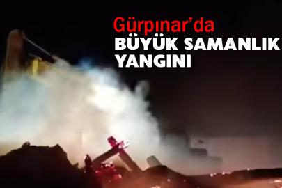 Gürpınar’da Büyük Samanlık Yangını