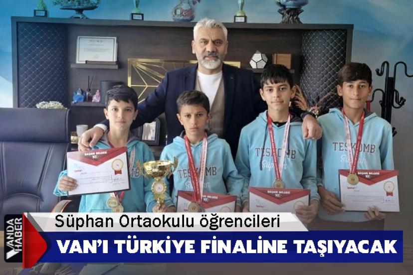 Süphan Ortaokulu öğrencileri Van’ı Türkiye Finaline Taşıyacak