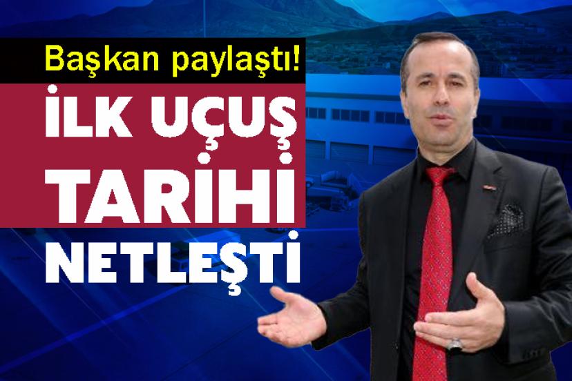 Van Ferit Melen Havalimanında ilk uçuş tarihi netleşti