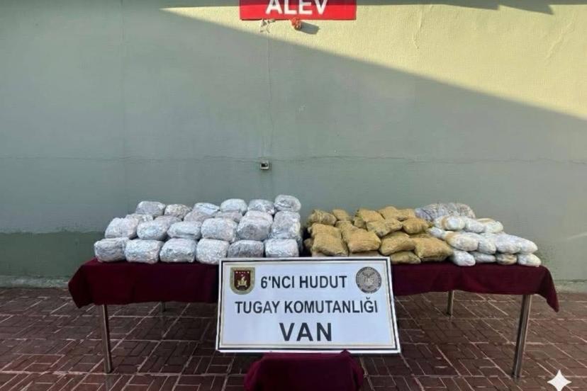 Van sınır hattında 109 kilogram uyuşturucu ele geçirildi