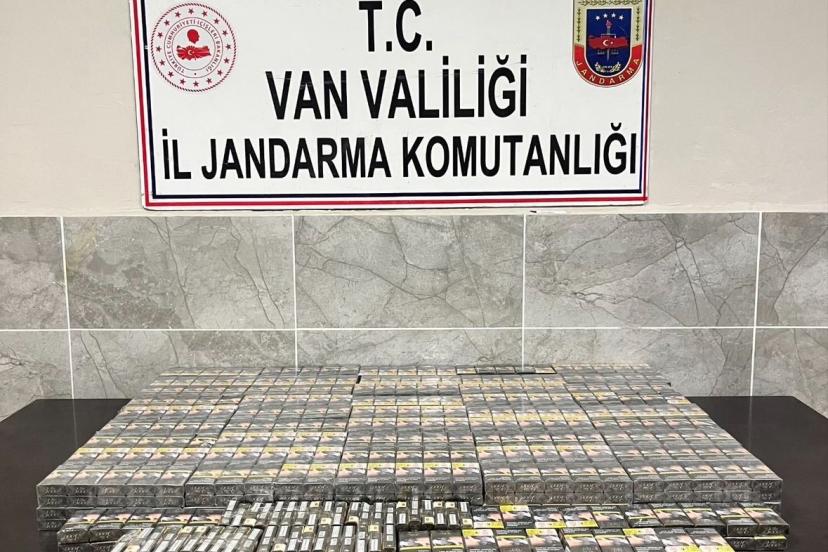 Van’da kaçak sigara  operasyonu