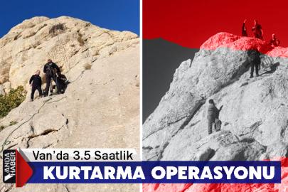 Van’da 3.5 Saatlik Kurtarma Operasyonu