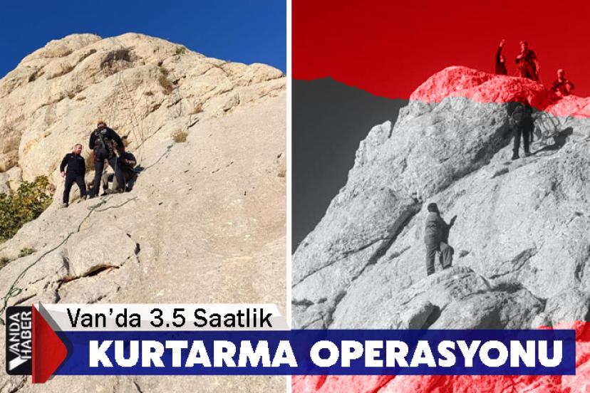 Van’da 3.5 Saatlik Kurtarma Operasyonu