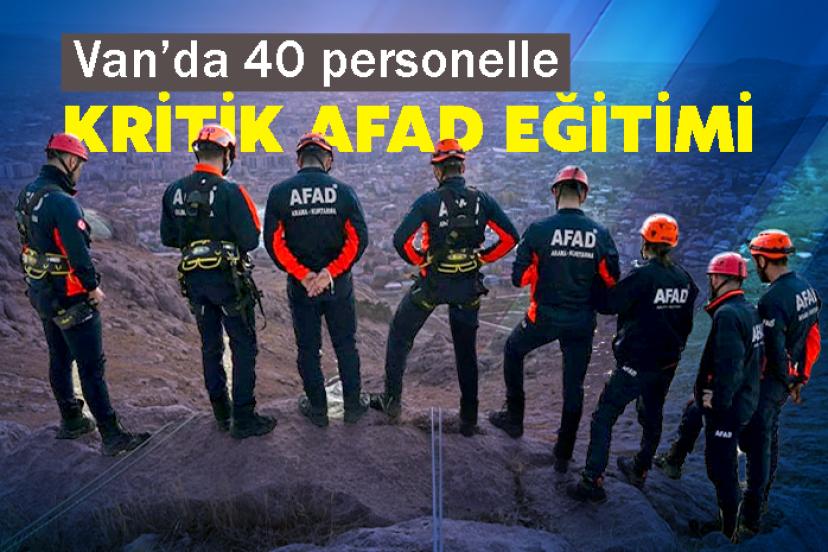 Van’da 40 personelle Kritik AFAD Eğitimi